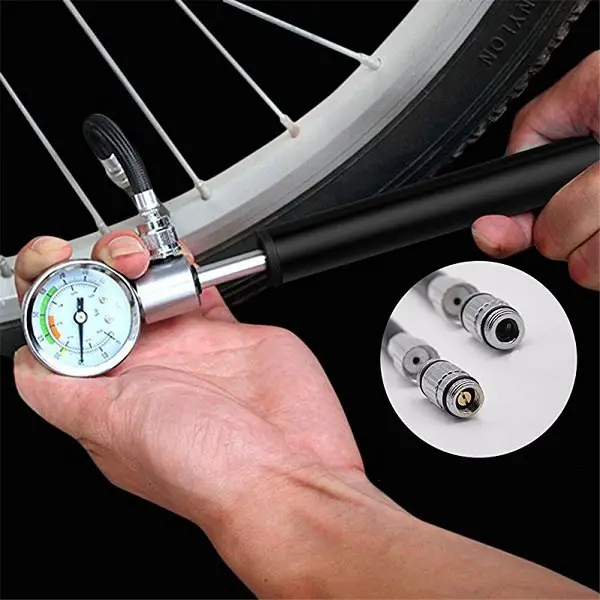 fietsmanometer met pomp