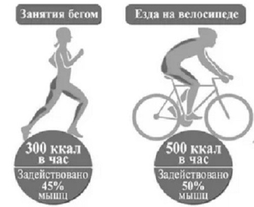 calorieën verbranden tijdens het hardlopen en fietsen