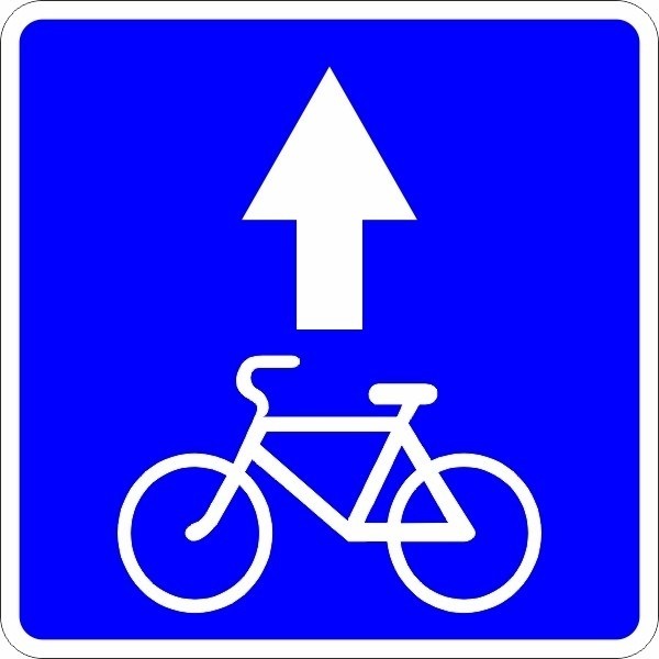 bord fietsstrook